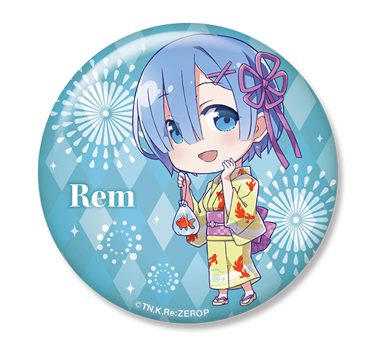 Re:ゼロから始める異世界生活 ビッグ缶バッジ 浴衣ver.