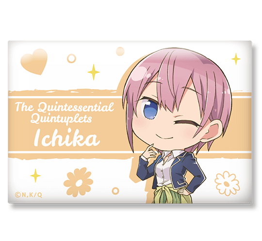 五等分の花嫁 ぷちひめ スクエア缶バッジ